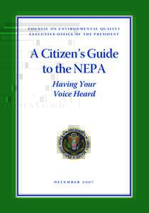 A Citizen’s Guide to the NEPA