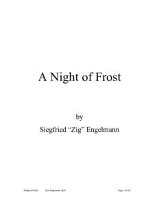A Night of Frost by Siegfried “Zig” Engelmann A Night of Frost