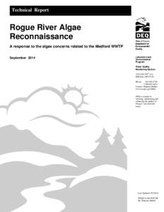Rogue River Algae Reconnaisance