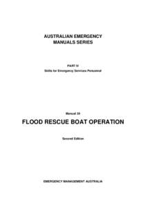 Flood Rescue Boat Operations