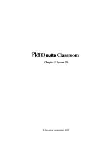  Classroom Chapter 5: Lesson 28 © Adventus Incorporated, 2001