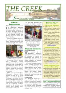 THE CREEK  Volume 16 No 3, June 2012 ERG – the Balcombe Estuary Rehabilitation Group No A0034645Y ABN