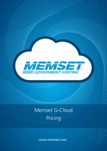 GOVERNMENT HOSTING  Memset G-Cloud Pricing  www.memset.com