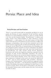 1  Persia: Place and Idea