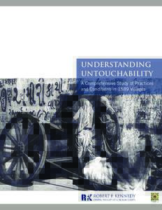 UNDERSTANDING UNTOUCHABILITY A Comprehensive Study of Practices and Conditions in 1589 Villages  i