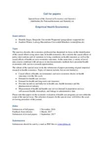 Microsoft Word - CFP Empirical Health Economics for JNS.docx