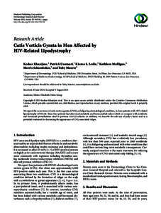 Hindawi Publishing Corporation Dermatology Research and Practice Volume 2013, Article ID[removed], 3 pages http://dx.doi.org[removed][removed]Research Article