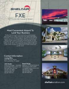 FXE  Fort Lauderdale Executive Airport Most Convenient Airport To Land Your Business