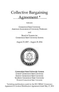 CSU-AAUP Collective Bargaining AgreementCollective Bargaining Agreement *