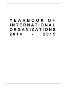 YEARBOOK OF INTERNATIONAL ORGANIZATIONS[removed]