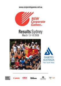 www.corporategames.net.au  Results Sydney March[removed]  Games Results