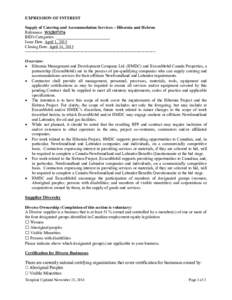Microsoft Word - Catering EOI - Canada East (clean).doc