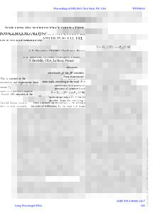 Proceedings of FEL2013, New York, NY, USA  WEPSO14 TOWARDS HIGH FREQUENCY OPERATION WITH A MULTI-GRATING SMITH-PURCELL FEL