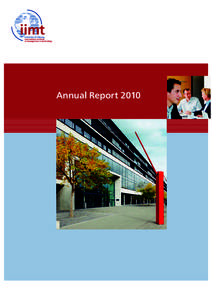 Annual Report 2010  Table of Contents Editorial								  3