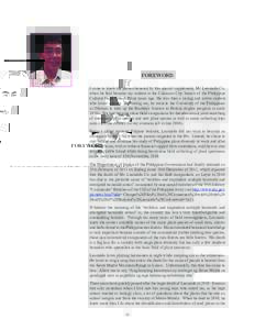 FOREWORD I came to know the person honored by this special supplement, Mr. Leonardo Co, when he first became my student at the Caloocan City branch of the Philippine Cultural High School many years ago. He was then a you