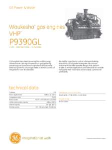 GE Power & Water  Waukesha* gas engines VHP