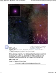Chandra :: Photo Album :: GRS 1915+105 :: GRS 1915+105 Handout