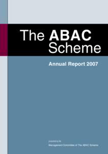 1  The ABAC Scheme Annual Report 2007