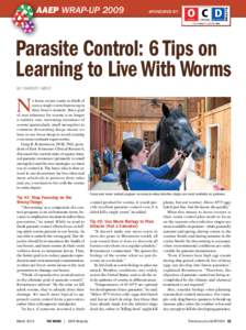 AAEP Wrap-Upsponsored by Parasite Control: 6 Tips on Learning to Live With Worms