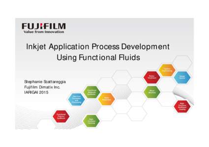 Inkjet Application Process Development Using Functional Fluids Stephanie Scattareggia Fujifilm Dimatix Inc. IARIGAI 2015