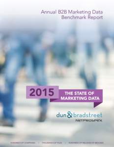 Annual B2B Marketing Data Benchmark ReportHUNDREDS OF COMPANIES