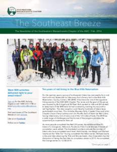 The Southeast Breeze The Newsletter of the Southeastern Massachusetts Chapter of the AMC | FebA  C