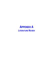 APPENDIX A   LITERATURE REVIEW Health Outcomes International