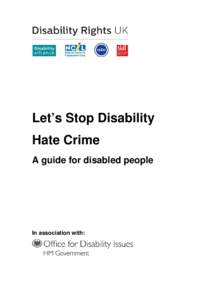 Stop Disability Hate Crime
