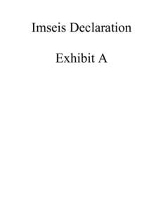 Imseis Declaration Exhibit A HYTHAM MANUEL IMSEIS, MD Curriculum Vitae OFFICE ADDRESS