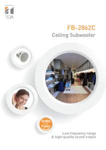 FB-2862C Ceiling Subwoofer Low frequency range & high-quality sound output
