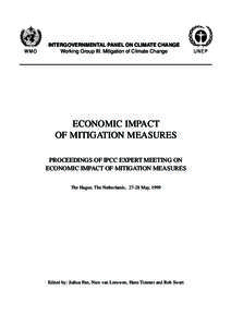 WMO  INTERGOVERNMENTAL PANEL ON CLIMATE CHANGE Working Group III: Mitigation of Climate Change  ECONOMIC IMPACT