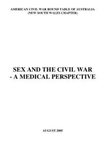 Microsoft Word - Sex and the Civil War - A Medical {Perspective.doc