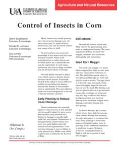 Control of Insects in Corn - FSA7021