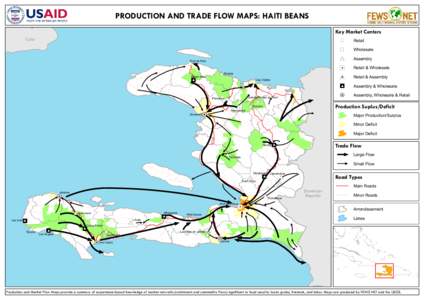 PRODUCTION AND TRADE FLOW MAPS: HAITI BEANS Key Market Centers Cuba Port-de Paix