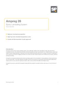 ®  Ampreg 26 Epoxy Laminating System Product Data Sheet