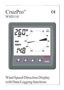 CruzPro WSD110 O  Wind Speed/Direction Display