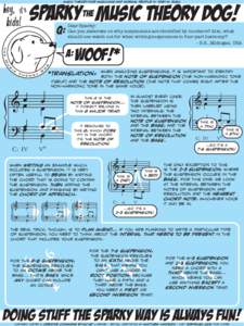 Hey, it’s kids! music theory for musicians and normal people by toby w. rush  Sparky the music theory dog!
