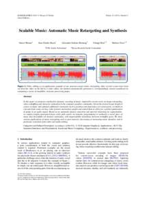 EUROGRAPHICSI. Navazo, P. Poulin (Guest Editors) Volume), Number 2  Scalable Music: Automatic Music Retargeting and Synthesis
