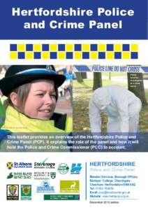 Hertfordshire Police and Crime Panel Police forensic investigator