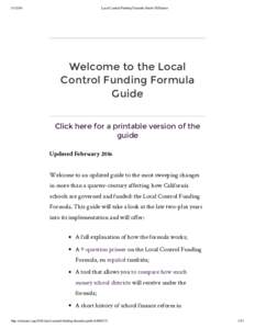 Local Control Funding Formula Guide | EdSource Welcome to the Local Control Funding Formula
