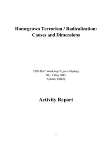 Microsoft Word - Homegrown Terrorism WS Final Report Revised V1-BK