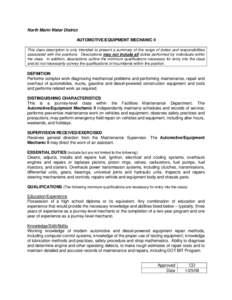 Microsoft Word - Automotive Equipment Mechanic II.doc