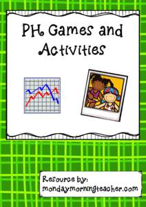 PH Games and Activities Resource by: mondaymorningteacher.com