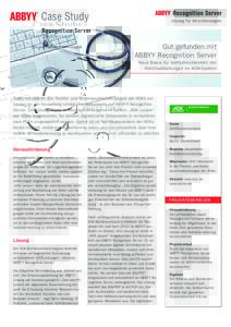 Case Study  Lösung für Versicherungen Gut gefunden mit ABBYY Recognition Server