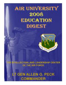 AIR UNIVERSITY EDUCATION DIGEST PREPARED BY AIR UNIVERSITY FINANCIAL MANAGEMENT DIVISION MAXWELL AFB, ALABAMA