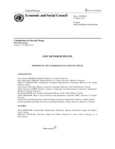 Law / Public policy / United Nations / Commission on Narcotic Drugs / Prohibition of drugs / Gérard Araud / United Nations Office on Drugs and Crime / Drug control law / Drug policy / Government