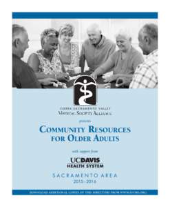 SIERRA SACRAMENTO VALLEY  presents Community Resources for Older Adults