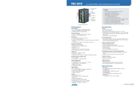 PACLinux-based ARM9 Programmable Automation Controller PAC-4010
