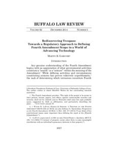 BUFFALO LAW REVIEW VOLUME 62 DECEMBERNUMBER 5
