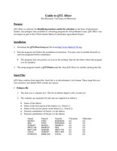 Microsoft Word - QTL Miner Quick Guide.doc
